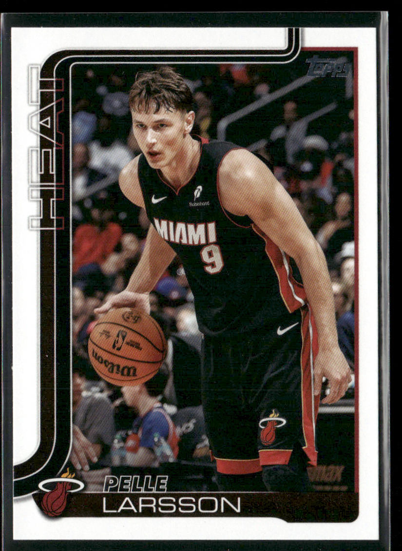 Pelle Larsson 2025-26 Topps #79 Miami Heat front