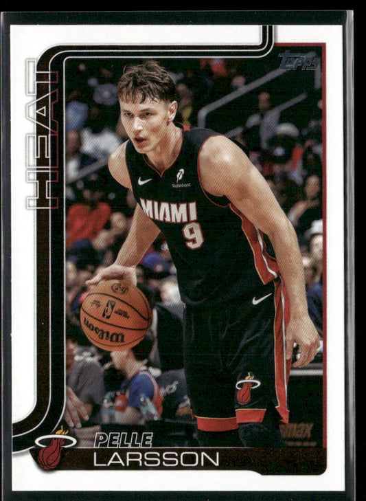 Pelle Larsson 2025-26 Topps #79 Miami Heat front