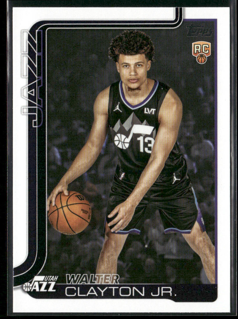 Walter Clayton Jr. 2025-26 Topps #218 RC Utah Jazz front