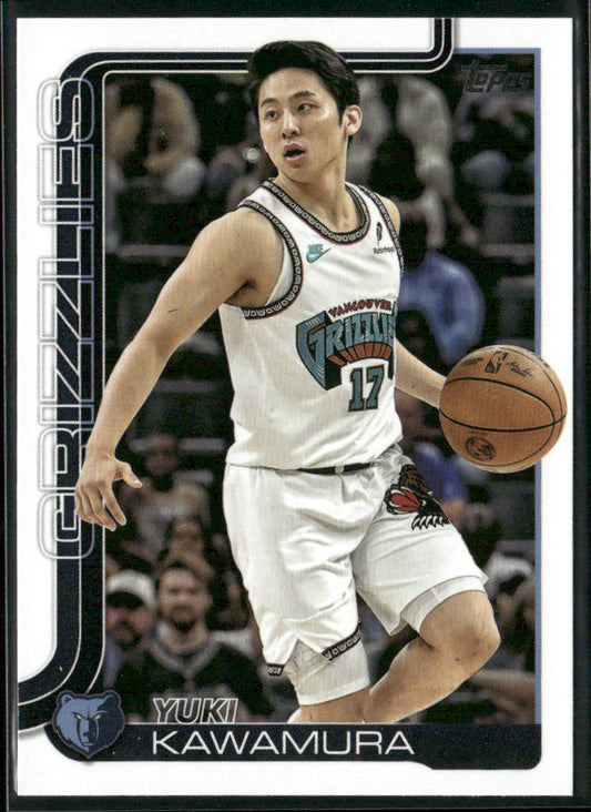 Yuki Kawamura 2025-26 Topps #188 Memphis Grizzlies front