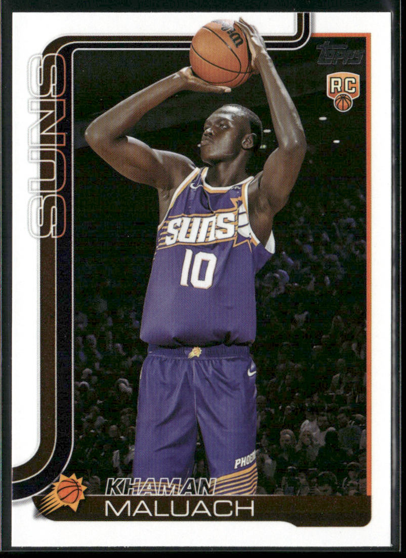 Khaman Maluach 2025-26 Topps #210 RC Phoenix Suns front
