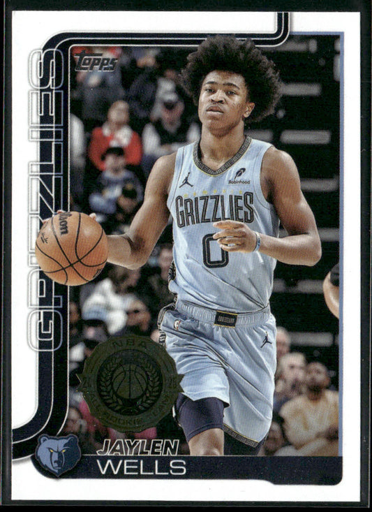 Jaylen Wells 2025-26 Topps #183 Memphis Grizzlies front