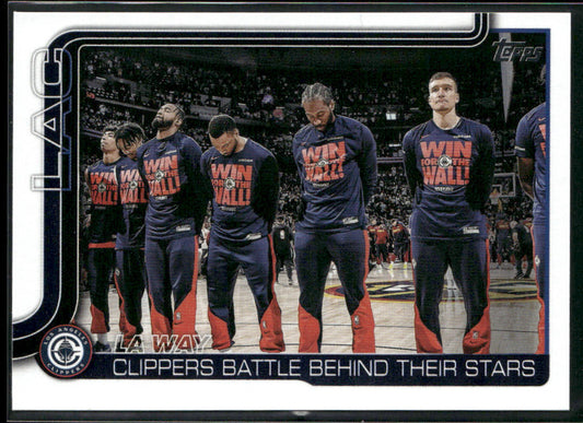 LA Way: Clippers Battle Behind Their Stars 2025-26 Topps #292 Los Angeles front