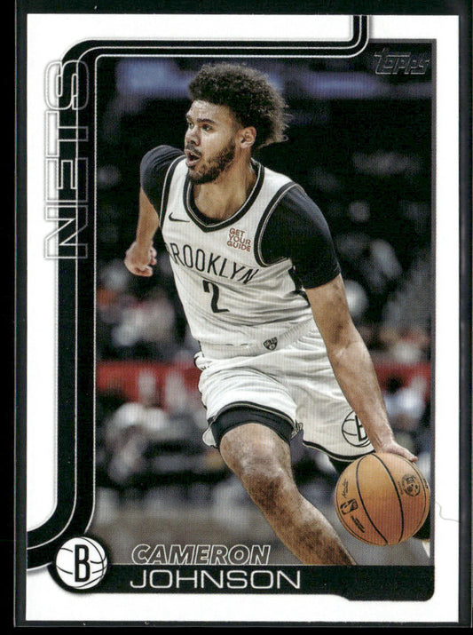 Cameron Johnson 2025-26 Topps #13 Brooklyn Nets front