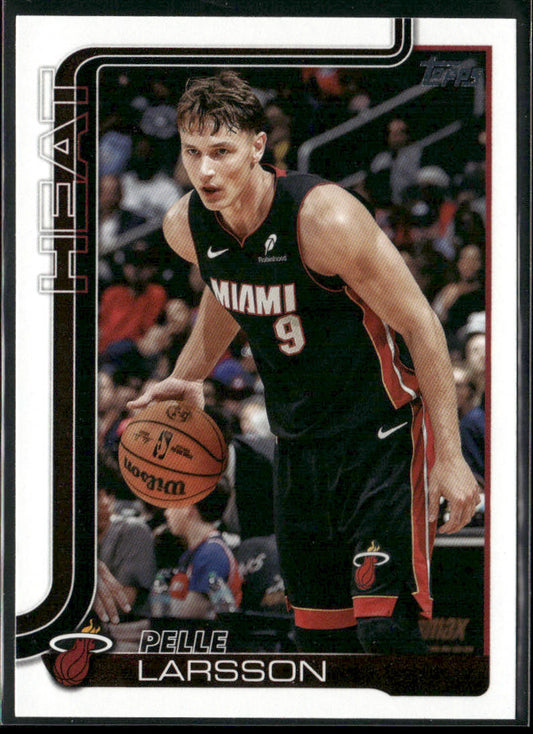 Pelle Larsson 2025-26 Topps #79 Miami Heat front