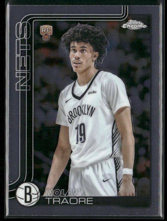Nolan Traore 2025-26 Topps Chrome #269 RC Brooklyn Nets