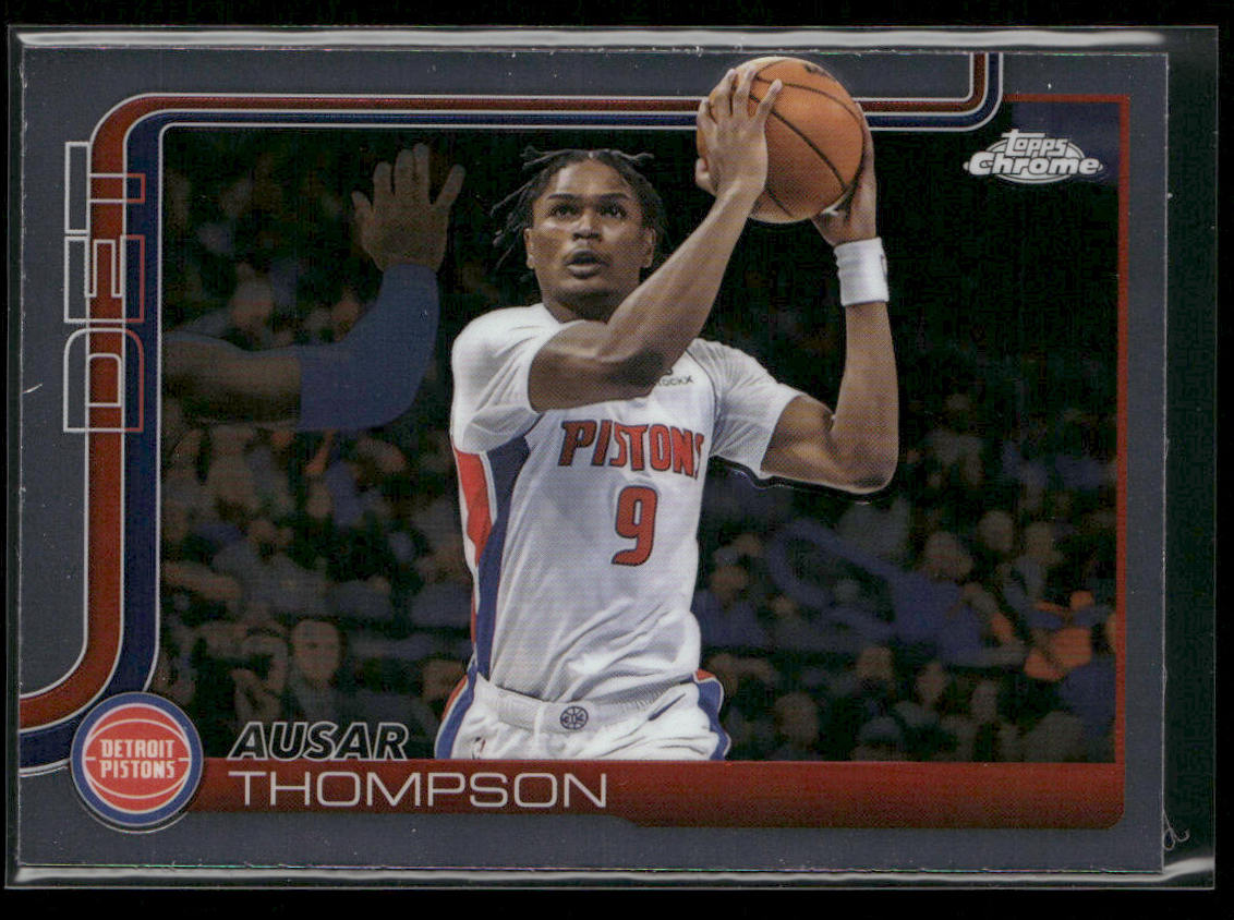 Ausar Thompson 2025-26 Topps Chrome #64 Detroit Pistons