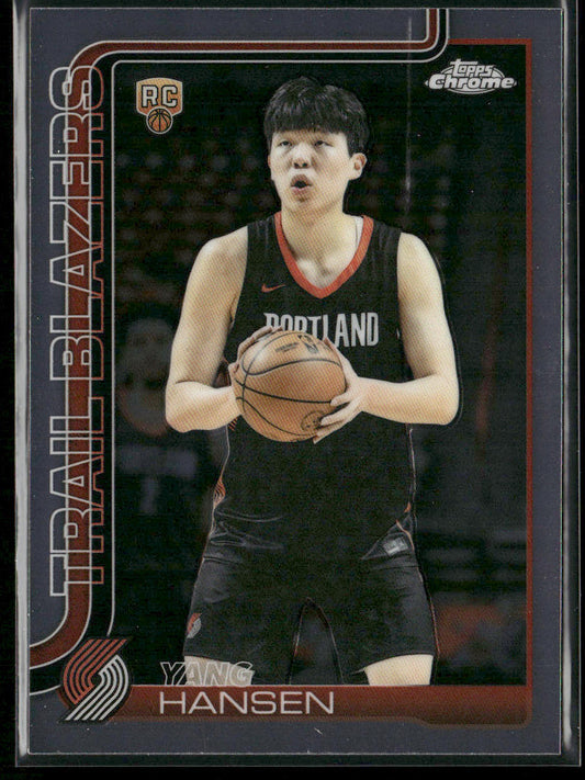 Yang Hansen 2025-26 Topps Chrome #266 RC