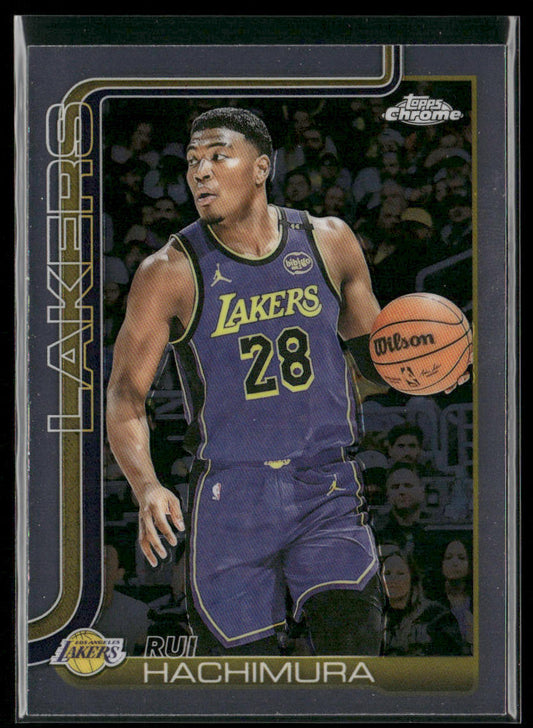 Rui Hachimura 2025-26 Topps Chrome #148 Los Angeles Lakers front
