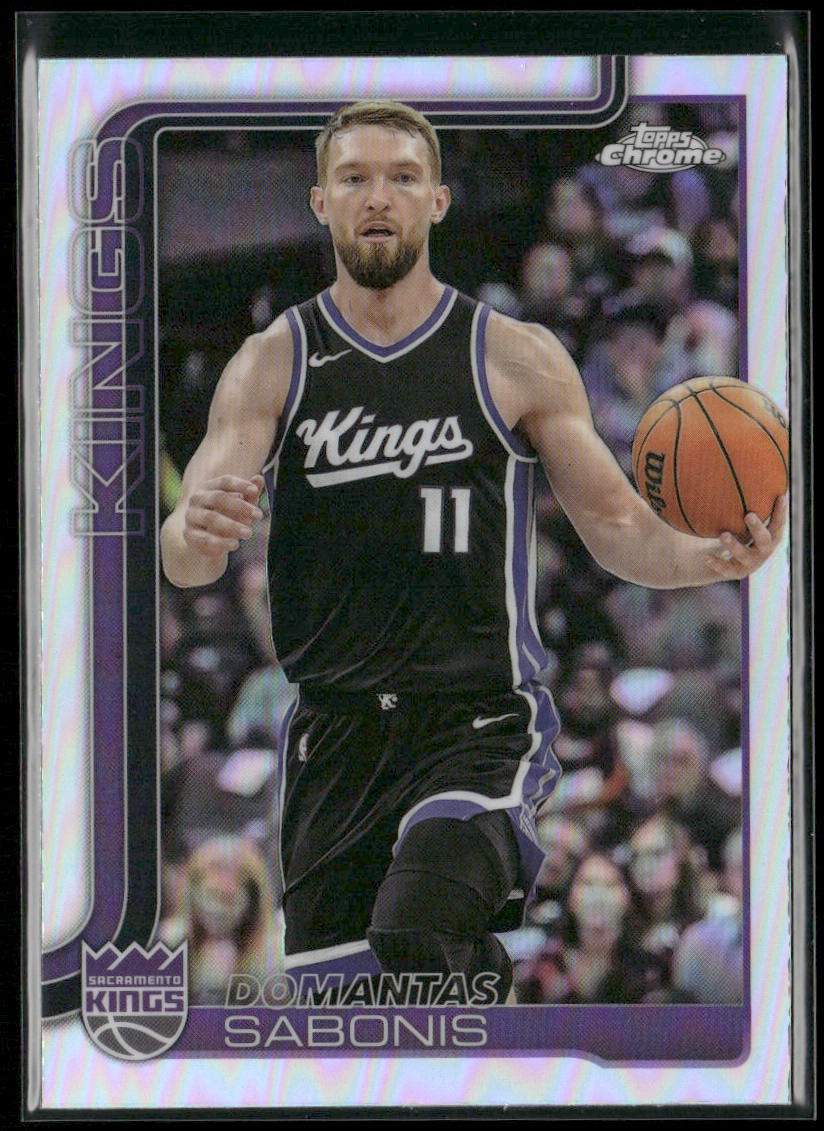 Domantas Sabonis 2025-26 Topps Chrome Refractor #229 Sacramento Kings