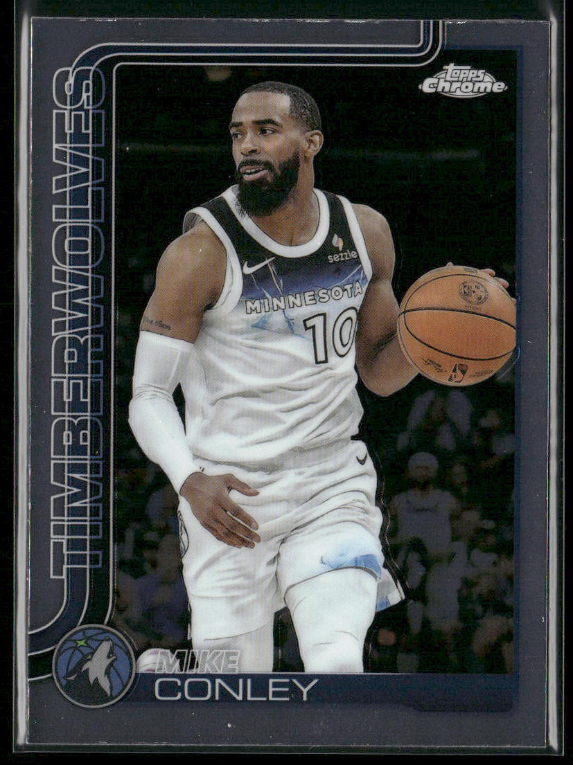 Mike Conley 2025-26 Topps Chrome #132 Minnesota Timberwolves front