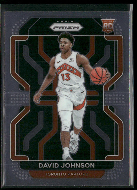 David Johnson 2021-22 Panini Prizm #278 RC Toronto Raptors