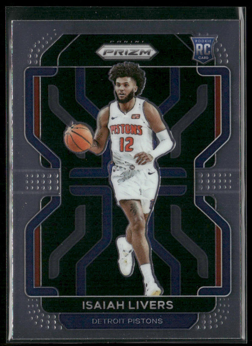 Isaiah Livers 2021-22 Panini Prizm #296 RC Detroit Pistons
