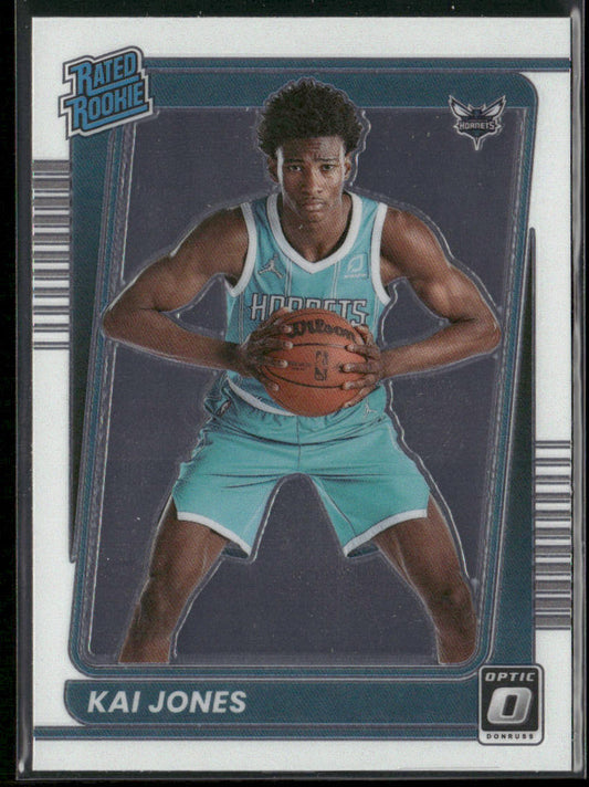 Kai Jones 2021-22 Donruss Optic #182 RC Charlotte Hornets