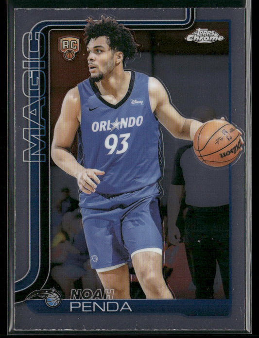 Noah Penda 2025-26 Topps Chrome #282 RC Orlando Magic