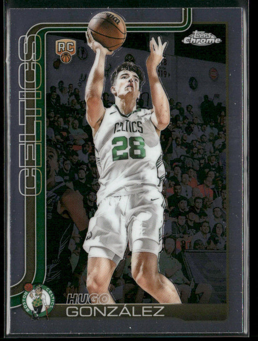 Hugo González 2025-26 Topps Chrome #278 RC Boston Celtics