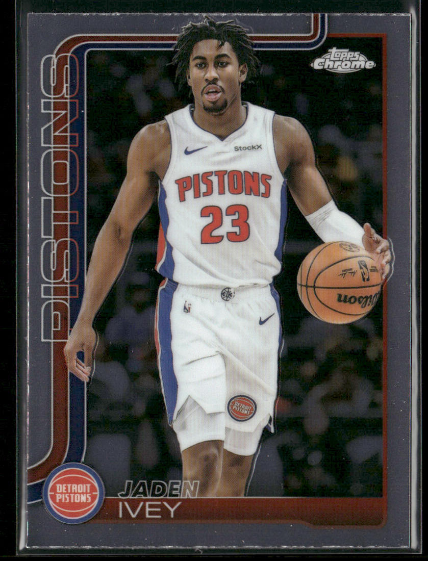 Jaden Ivey 2025-26 Topps Chrome #61 Detroit Pistons