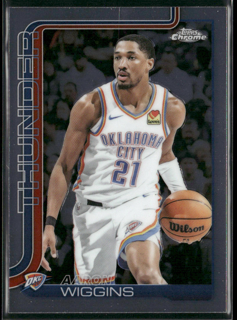 Aaron Wiggins 2025-26 Topps Chrome #196 Oklahoma City Thunder