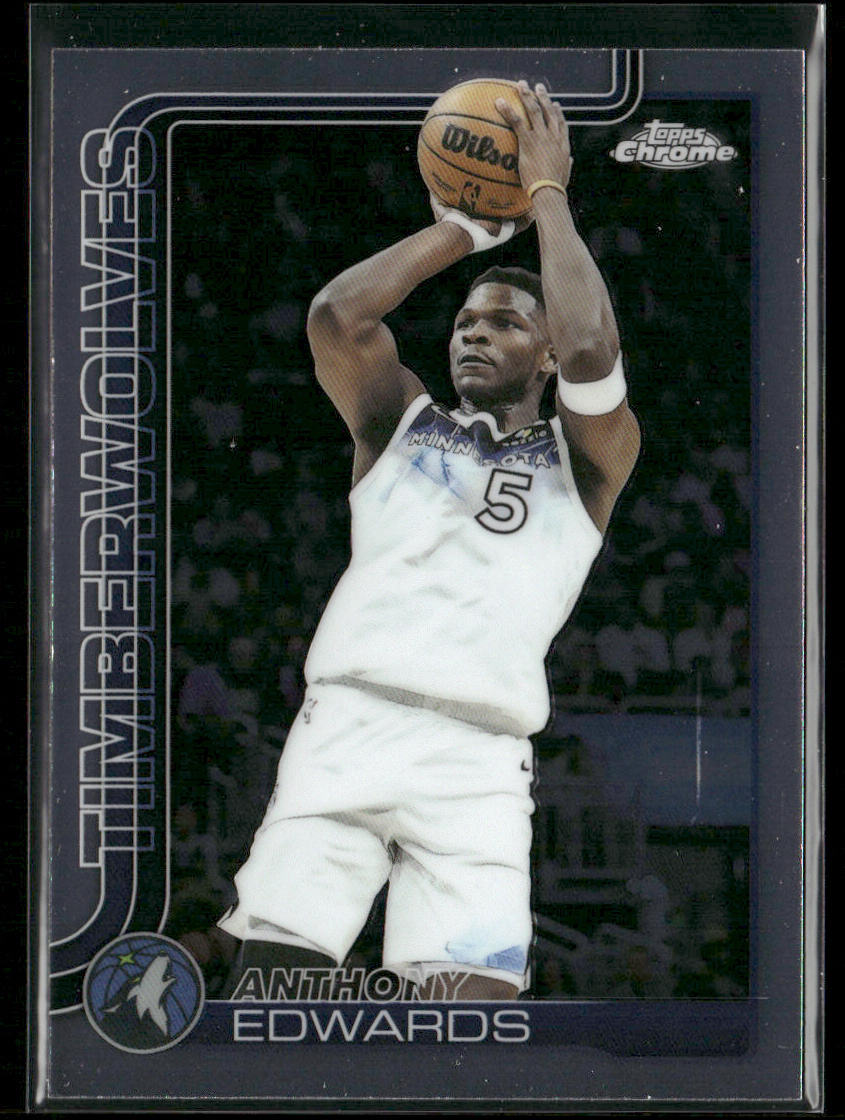 Anthony Edwards 2025-26 Topps Chrome #151 Minnesota Timberwolves
