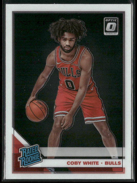 Coby White 2019-20 Donruss Optic #180 RC Chicago Bulls