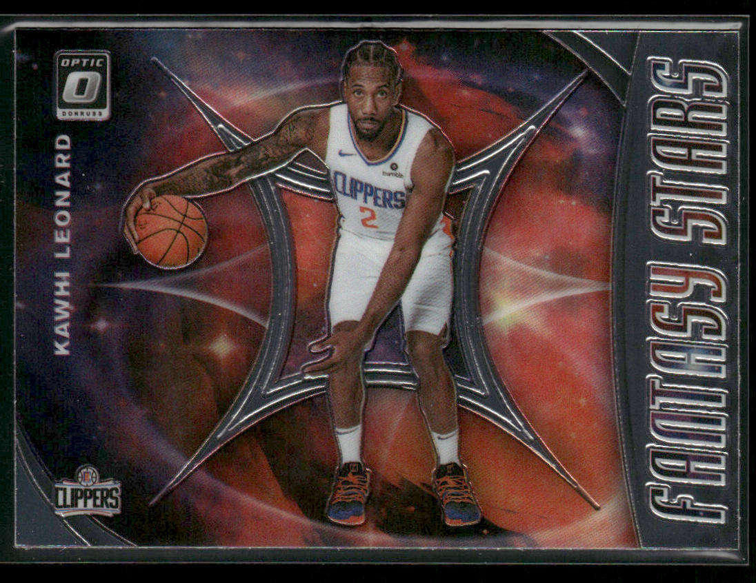 Kawhi Leonard 2019-20 Donruss Optic Fantasy Stars #10 Los Angeles Clippers