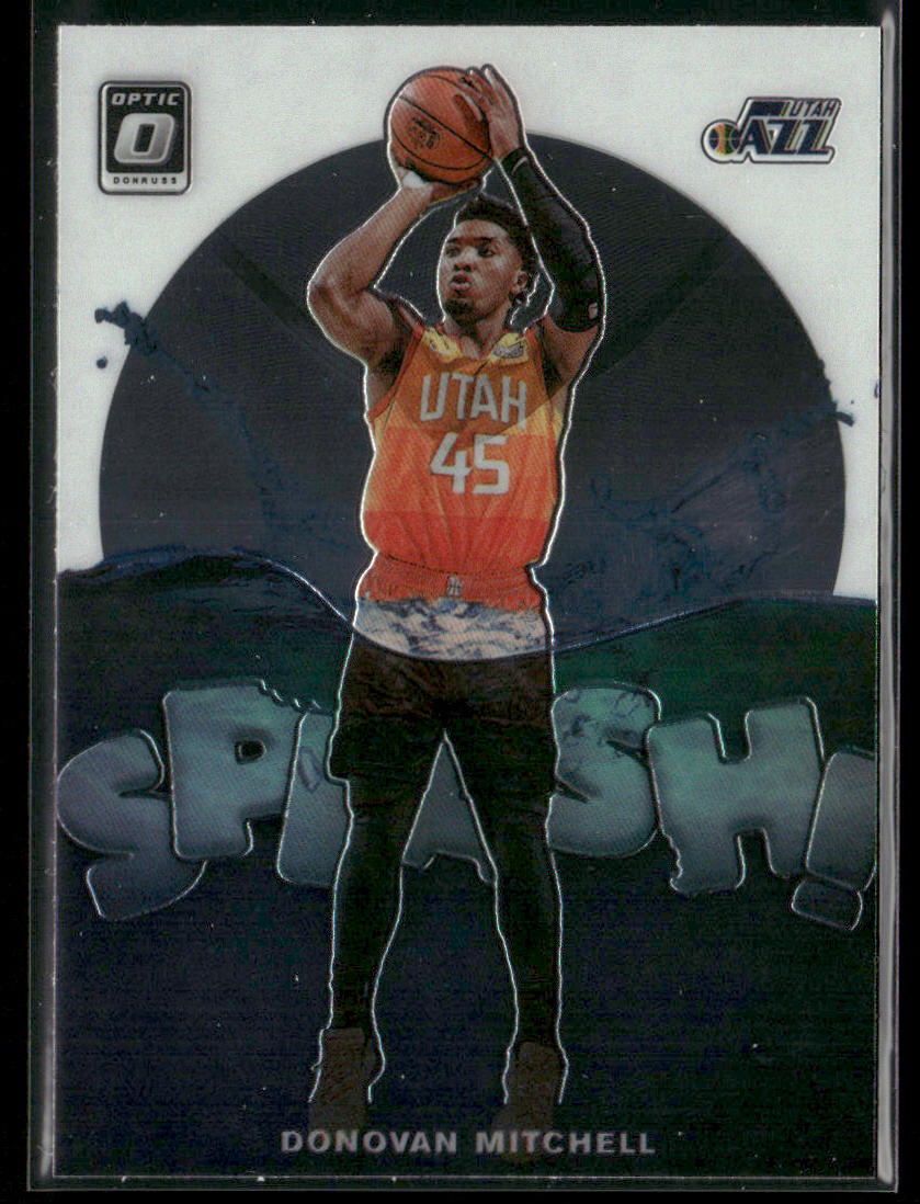 Donovan Mitchell 2019-20 Donruss Optic Splash! #9 Utah Jazz