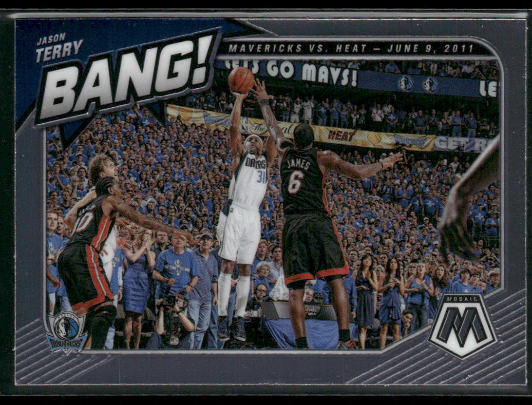 Jason Terry 2020-21 Panini Mosaic Bang! #6 Dallas Mavericks