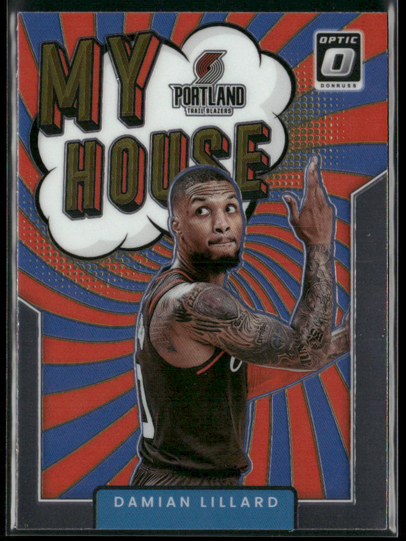 Damian Lillard 2021-22 Donruss Optic My House #15 Portland Trail Blazers
