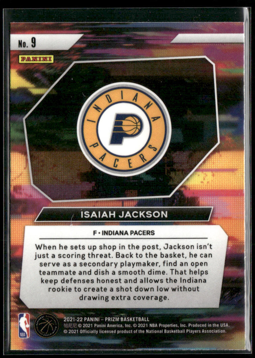 Isaiah Jackson 2021-22 Panini Prizm Instant Impact #9 Indiana Pacers