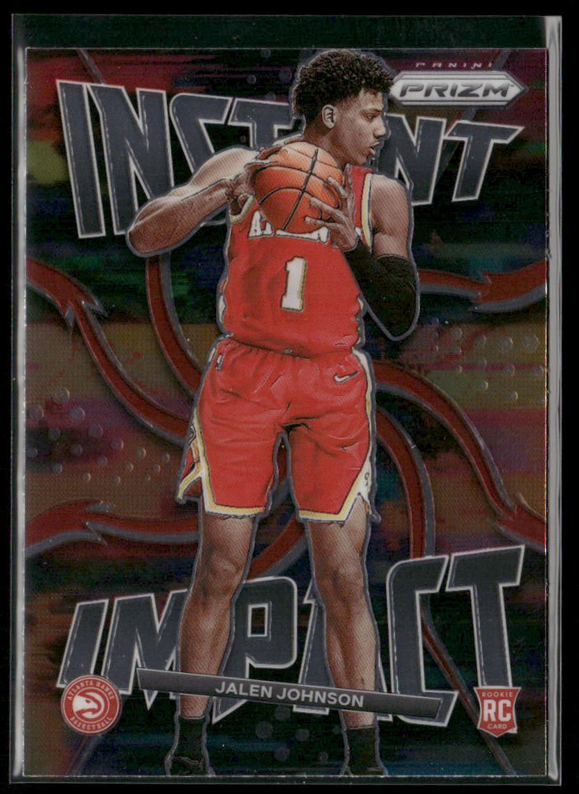 Jalen Johnson 2021-22 Panini Prizm Instant Impact #23 Atlanta Hawks