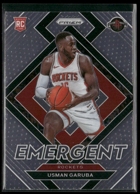 Usman Garuba 2021-22 Panini Prizm Emergent #29 Houston Rockets front