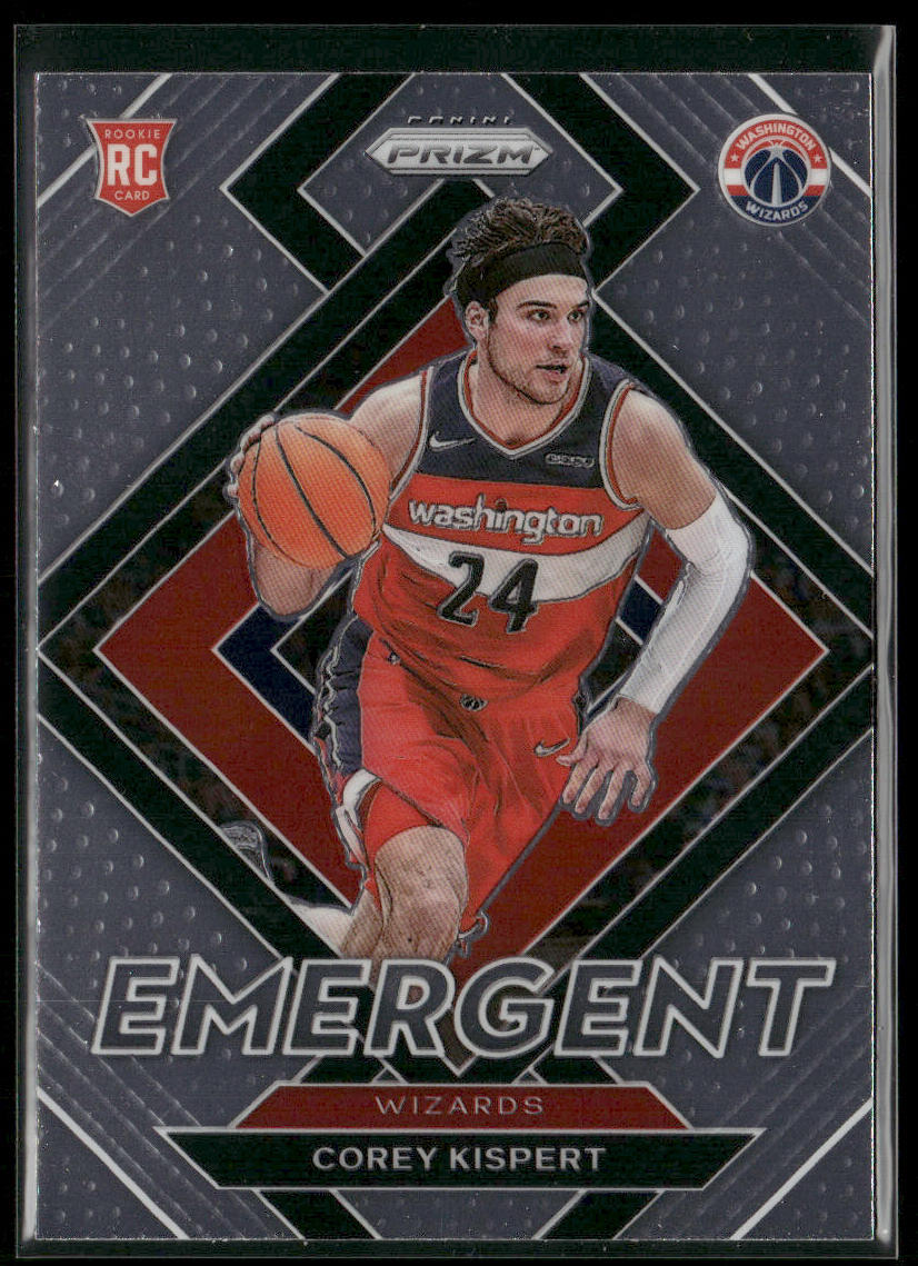 Corey Kispert 2021-22 Panini Prizm Emergent #10 Washington Wizards