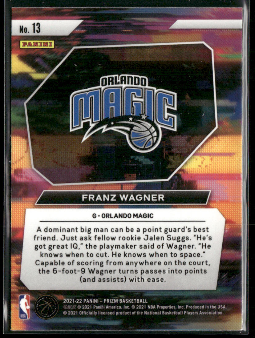 Franz Wagner 2021-22 Panini Prizm Instant Impact #13 Orlando Magic