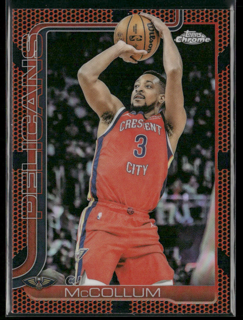 CJ McCollum 2025-26 Topps Chrome Basketball Refractor #136 New Orleans Pelicans