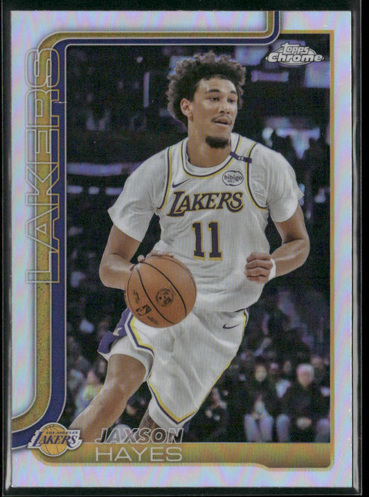 Jaxson Hayes 2025-26 Topps Chrome Refractor #125 Los Angeles Lakers