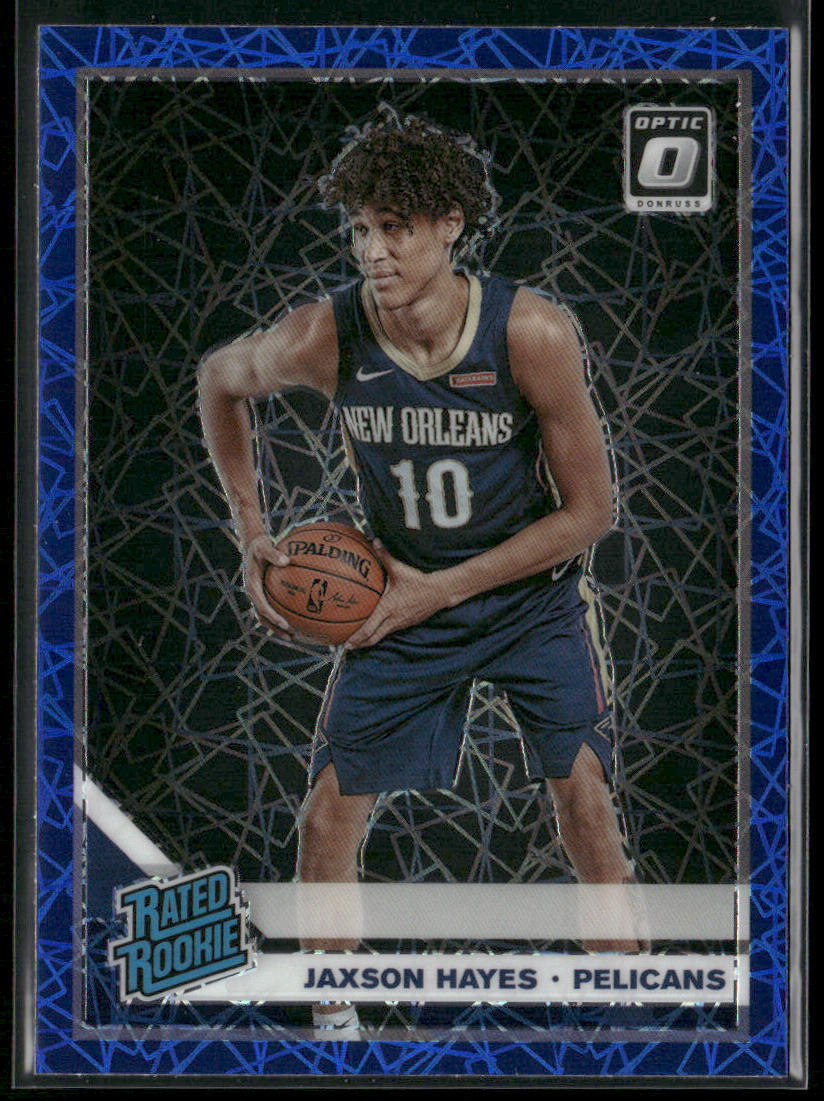 Jaxson Hayes 2019-20 Donruss Optic Blue Velocity #190 RC New Orleans Pelicans