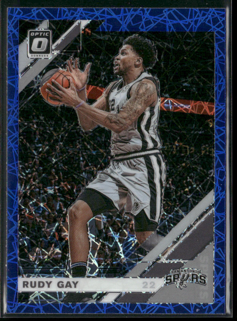 Rudy Gay 2019-20 Donruss Optic Blue Velocity #137 San Antonio Spurs