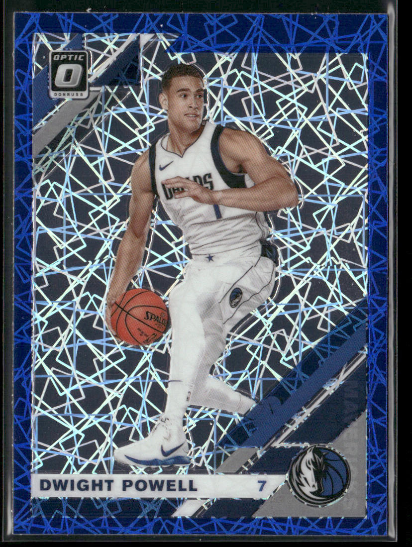 Dwight Powell 2019-20 Donruss Optic Blue Velocity #46 Dallas Mavericks