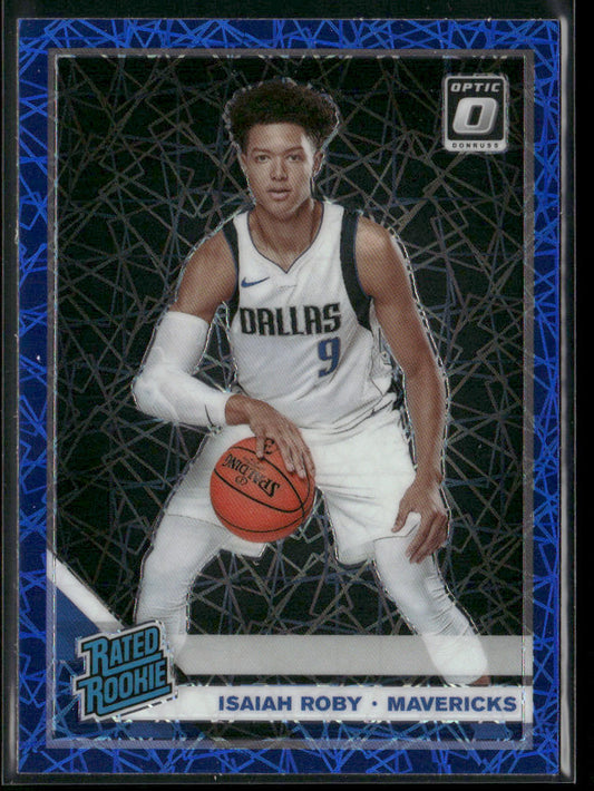 Isaiah Roby 2019-20 Donruss Optic Blue Velocity #191 RC Dallas Mavericks