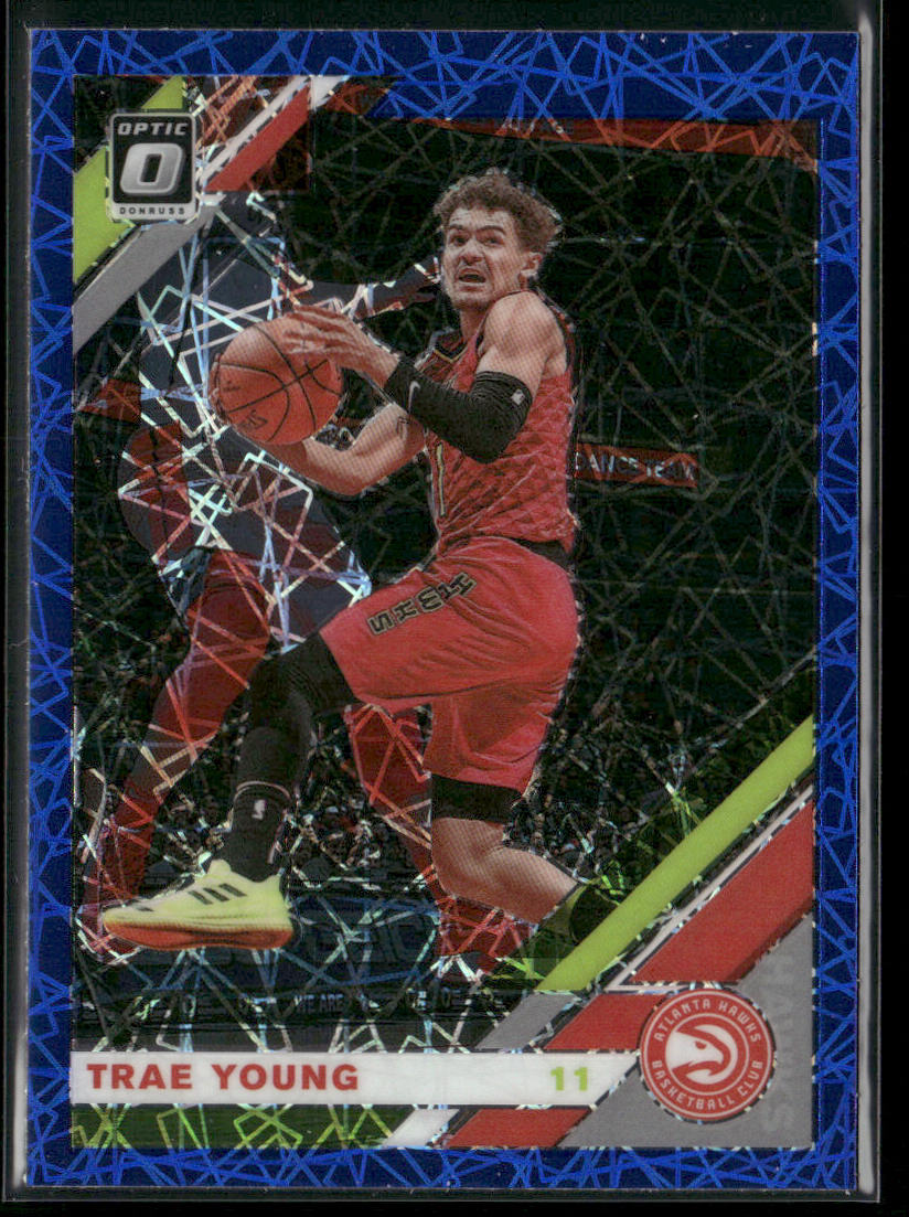 Trae Young 2019-20 Donruss Optic Blue Velocity #2 Atlanta Hawks