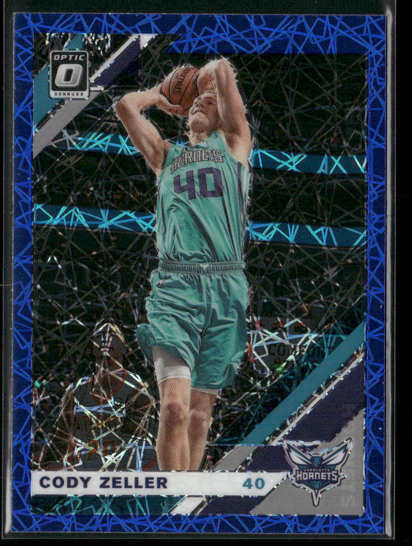 Cody Zeller 2019-20 Donruss Optic Blue Velocity #44 Charlotte Hornets