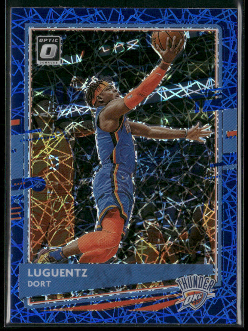 Luguentz Dort 2020-21 Donruss Optic Blue Velocity #94 Oklahoma City Thunder