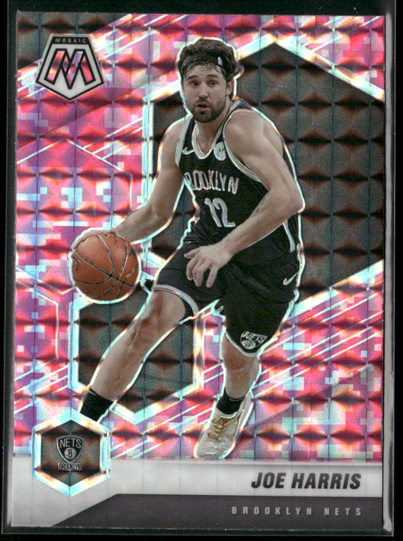 Joe Harris 2020-21 Panini Mosaic Mosaic Camo Pink #183 Brooklyn Nets