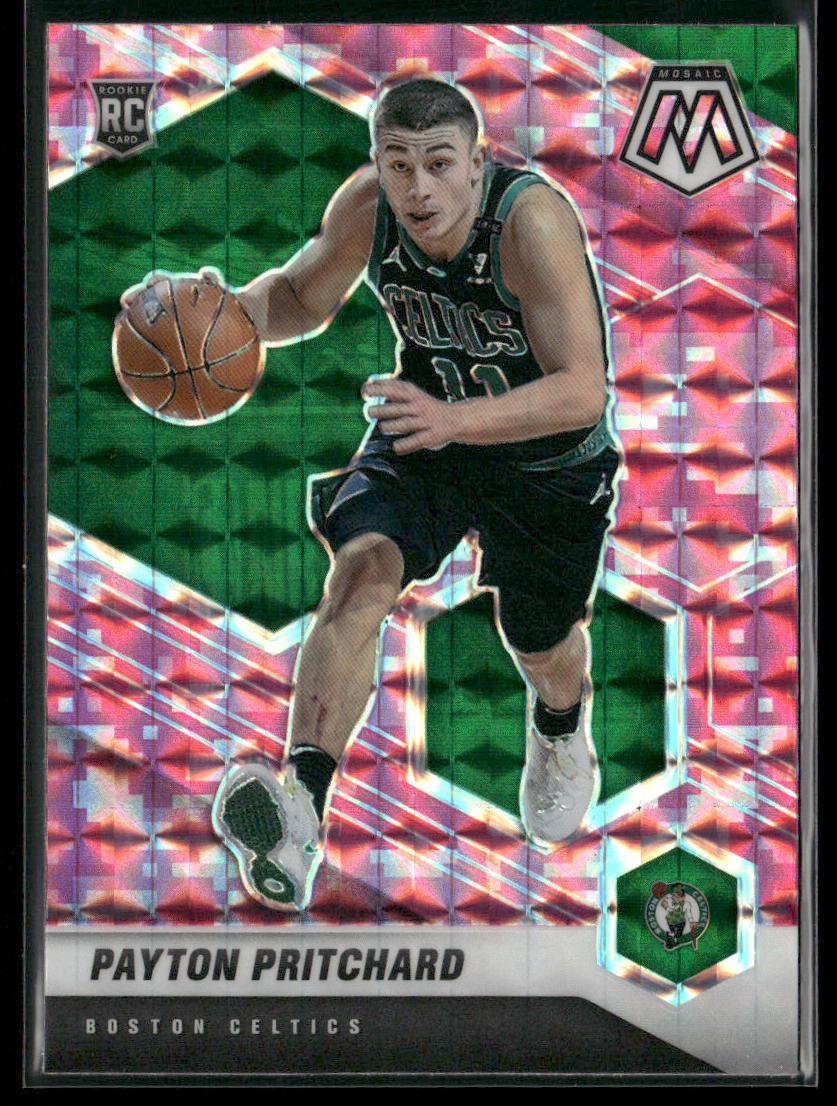 Payton Pritchard 2020-21 Panini Mosaic Mosaic Camo Pink #210 RC Boston Celtics