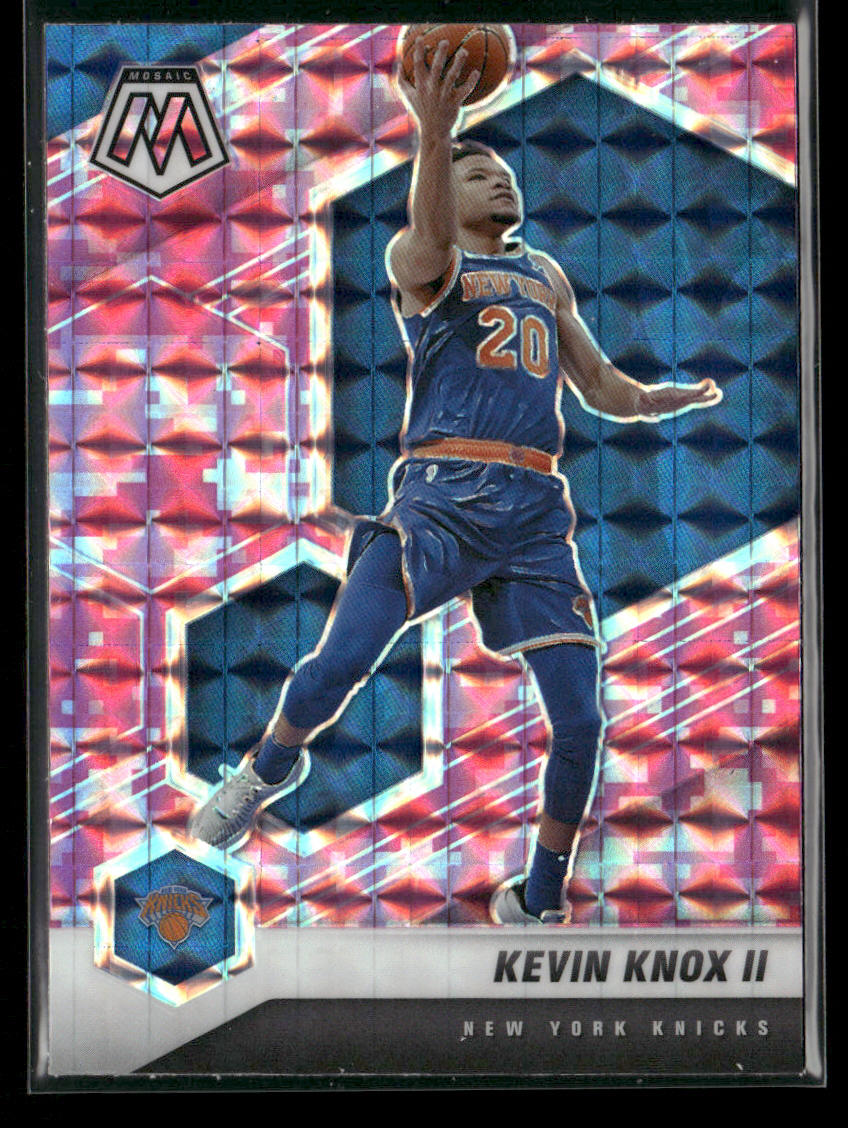 Kevin Knox II 2020-21 Panini Mosaic Mosaic Camo Pink #181 New York Knicks