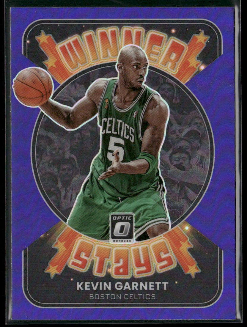 Kevin Garnett 2021-22 Donruss Optic Winner Stays Purple #11 Boston Celtics