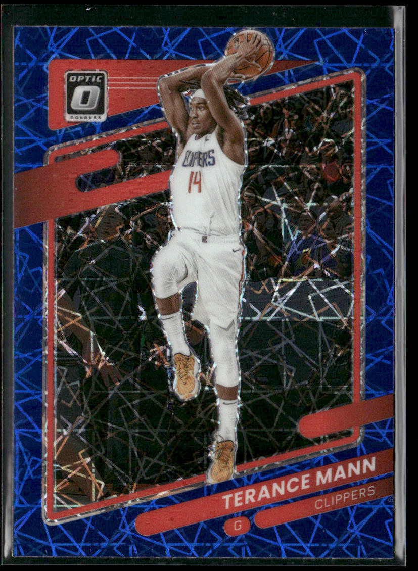 Terance Mann 2021-22 Donruss Optic Blue Velocity #72 Los Angeles Clippers