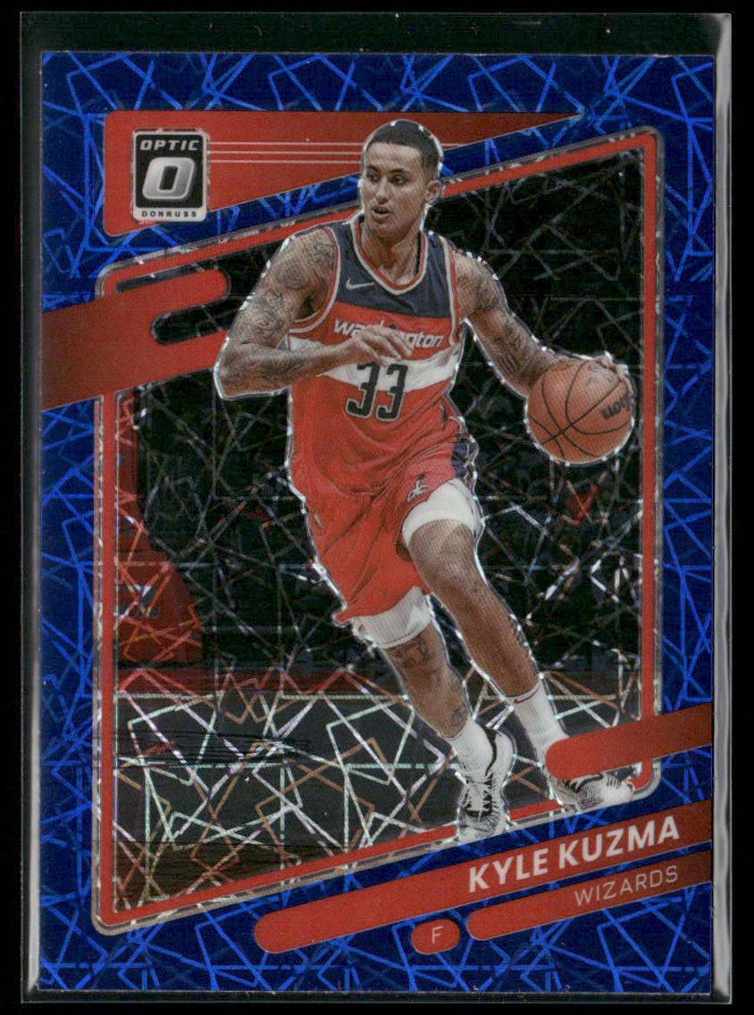 Kyle Kuzma 2021-22 Donruss Optic Blue Velocity #15 Washington Wizards