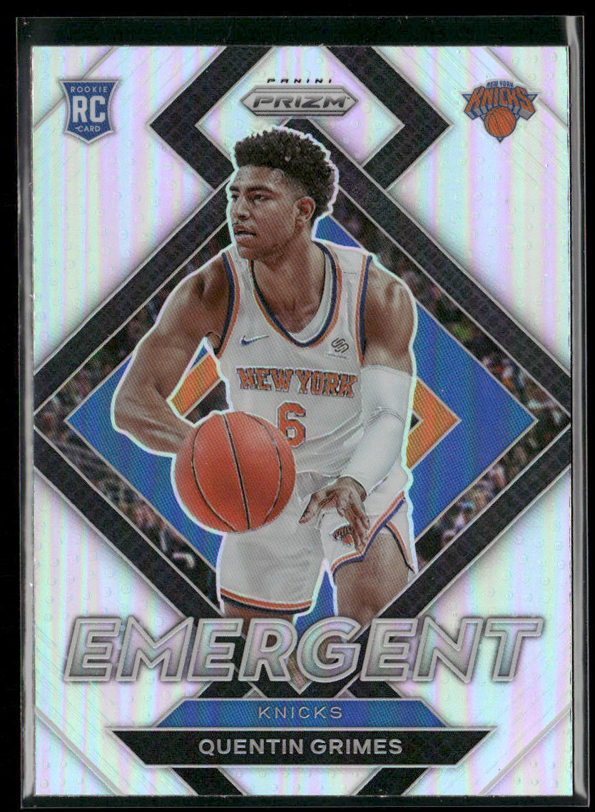 Quentin Grimes 2021-22 Panini Prizm Emergent Prizms Silver #19 New York Knicks