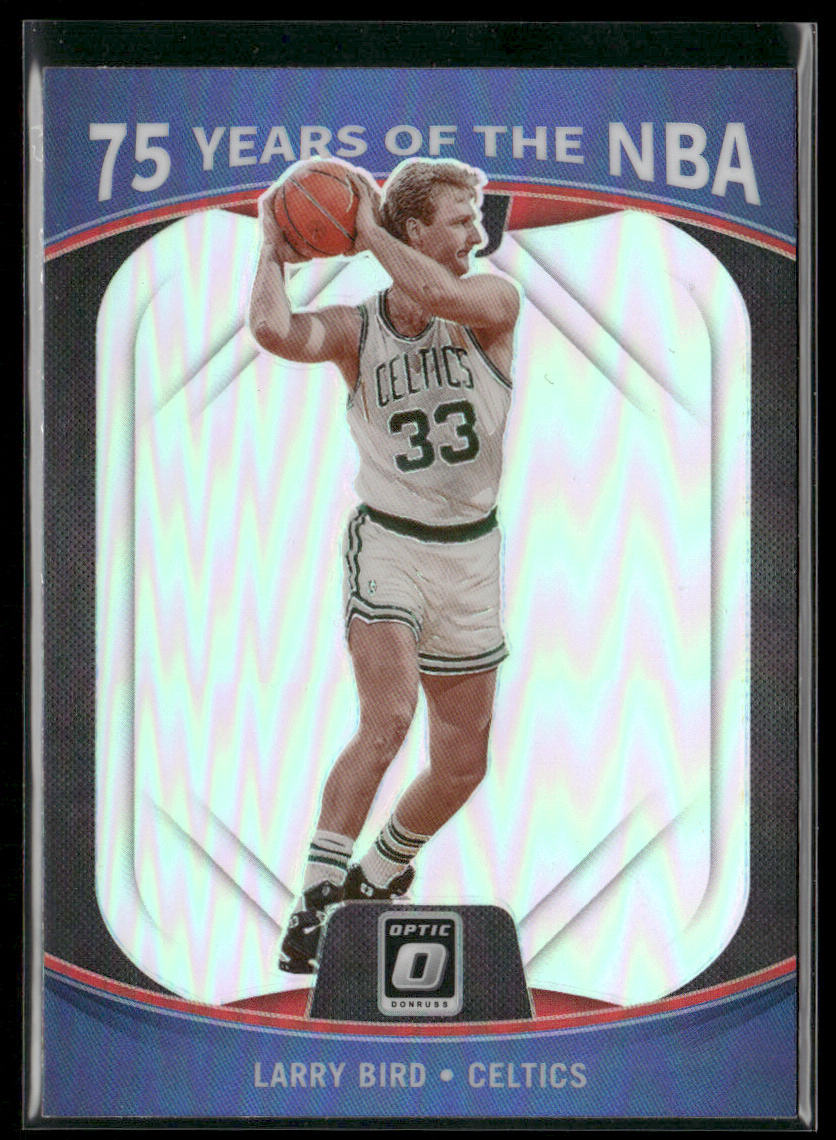 Larry Bird 2021-22 Panini Prizm 75 Years of the NBA (Donruss Optic) #36 Celtics